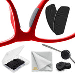 Load image into Gallery viewer, Eyeglass Nose Pads Grips 1 mm Adhesive Glasses Nose Grip Non Slip Silicone Eyeglasses Nose Pads Anti Slip Sunglass Nose Pads Bridge 6 Pairs 1mm x 7mm x 16mm