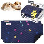 Load image into Gallery viewer, Washable Guinea Pig Cage Liners for C&C 2x4 Fast Drying Leakproof 57 x28 inch Absorbent Rabbit Bedding for Indoor Non Slip Mat for Under Dog Crate & Floor Waterproof Puppy Pads & Blankets
