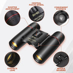 Load image into Gallery viewer, 30x60 Travel Binoculars for Bird Watching Small Binoculars for Adults with 126M 1000M Wide Field of View 7.2° Angle & Storage Bag Designed for Hiking Birdwatching and Outdoor Adventures