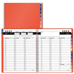 Load image into Gallery viewer, 2025 Appointment Book Planner 6.5x8.5 inch Peach Color Large Tabbed Daily