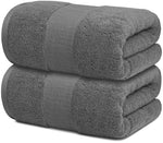 Load image into Gallery viewer, Resort Collection Soft Bath Sheet Towels 35x70 in Oversize 2 Pack Smoke Grey