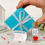 Load image into Gallery viewer, Anniversary Gift for Her & Him Romantic Present for Boyfriend Girlfriend Custom Message I Love You Gifts to Wife Husband (Heart You're Still the Best Decision I Ever Made in Teal Blue Box)