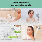 Load image into Gallery viewer, High Pressure 6 Settings Shower Head with Handheld Detachable Set Chrome Finish