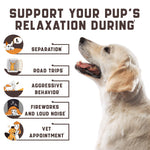 Load image into Gallery viewer, Calming Chews for Labrador Dogs with Valerian Root and Hemp Oil Aid during Car
