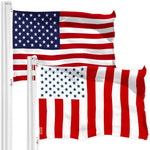 Load image into Gallery viewer, G128 Combo Pack: American USA Flag 3x5 Ft & Civil Peace USA Flag 3x5 Ft Both LiteWeave Pro Series Printed 150D Polyester, Brass Grommets