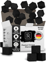 Load image into Gallery viewer, Hookah Charcoal Coals for Hookah Coconut XL Pack 84 Count 2.6 lbs 100% Natural