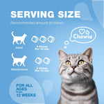 Load image into Gallery viewer, Cat Calming Treats Hemp Calming Care for Cats Cat Melatonin Soft Chews with Hemp Seed Oil and Probiotics Cat Anxiety Relief Storms, Travel, Grooming, Separation Calming Chews for Cats