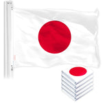 Load image into Gallery viewer, Japan Japanese Flag 3x5 Ft 5Pack 150D Printed Polyester By G128