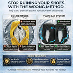Load image into Gallery viewer, Shoe Washing Machine Bag 2 Pack for Washer & Dryer Thick Padded Sneaker Laundry Bags with Mesh Panels Zipper Protective Shoe Washer Bag for Running & Gym Shoes