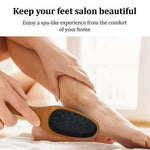 Load image into Gallery viewer, Pumice Stone for Feet & Foot Brush with Handle 2 in 1 Natural Wood Pedicure