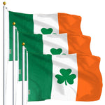 Load image into Gallery viewer, Ireland SHAMROCK Irish Flag 3x5 Ft 3Pack Printed Polyester By G128