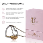 Load image into Gallery viewer, Gift Ready Heart Necklace – Elegant Stainless Steel Double Heart Pendant for Women Birthday Anniversary & Christmas Jewelry in Box