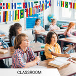 Load image into Gallery viewer, G128 Latin America 20 Countries Bunting Banner Flag 12 x 18 Inch, Full String 30 Feet Printed 150D Polyester, Decorations For Bar, School, Festival Events Celebration