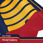 Load image into Gallery viewer, G128 Combo Pack: American USA Flag 3x5 Ft & Utah 2023 New Version UT State Flag 3x5 Ft Both LiteWeave Pro Series Printed 150D Polyester, Brass Grommets