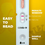 Load image into Gallery viewer, 1 Pack WELLlife COVID19 at Home Self Test Results in 10 Minutes, FDA Authorized COVID Home Test, with Noninvasive Nasal Swab, Easy to Use & No Discomfort