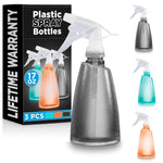 Load image into Gallery viewer, 3Pcs Plastic Spray Bottle for Hair Spray 17 Oz Cleaning Spray Bottle for Plants Indoor Plant Sprayer Bottles Cat Spray Bottle Sprayer for Cleaning Spray Bottles for Hair Water Sprayer Bottle