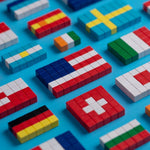 Load image into Gallery viewer, PIXIO Flags 111 Magnetic Blocks in 8 Colors Free App