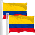 Load image into Gallery viewer, Colombia Colombian Flag 3x5 Ft 2Pack 150D Printed Polyester By G128