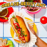 Load image into Gallery viewer, Hotdog Trays Disposable for Party and BBQ Durable Paper Hot Dog Trays Disposable for Food Serving Suitable for Hotdogs and Nachos Microwave Safe and Grease Resistant 50 Pcs Hot Dog Holders