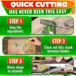 Load image into Gallery viewer, Herb Scissors with 5 Blades and Cover – Stainless Steel Herb Cutter for Fast & Precise Cutting Compact Easy to Store Design – Ergonomic Handle & Cleaning Brush for Quick and Comfortable Kitchen Prep