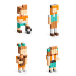 Load image into Gallery viewer, PIXIO Happy Family 88 Magnetic Blocks in 7 Colors Free App