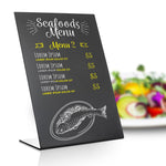 Load image into Gallery viewer, Small Tabletop Chalkboard Sign 6x8 inch Mini Tabletop Chalkboard Sign Small Blackboard with Stand Chalkboard Stand Table Black Table Menu Stand Table Top Chalk Board Table Top Chalk Easel