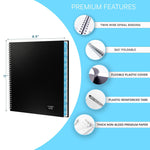 Load image into Gallery viewer, 2025 Appointment Book & Planner 8.5x11 inch Blue Large Tabbed Daily Hourly