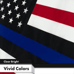 Load image into Gallery viewer, Police Blue Lives Matter Flag 3x5 Ft 2Pack Printed 150D Polyester By G128