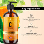 Load image into Gallery viewer, Vitamin C Serum for Face and Eyes with Hyaluronic Acid and Vitamin E Serum Eye