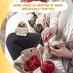 Load image into Gallery viewer, Mini Funny Positive Potato Adorable 3 Inch Knitted Toy with Uplifting Card