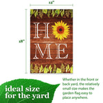 Load image into Gallery viewer, Garden Flag Home Sunflower on Rustic Wood 12x18 In Printed Blockout Polyester