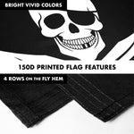 Load image into Gallery viewer, Combo Pack: Flag Pole 6 FT Silver Tangle Free & Pirate Jolly Roger Swords Flag 3x5ft 150D Printed Polyester