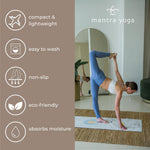 Load image into Gallery viewer, Travel PRO 1.5mm Foldable Fitness & Exercise Mat with Bag Lightweight Compact & Eco Friendly Non Slip & Washable For All Types of Yoga 72 L x 24 W 2.6 lbs