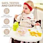 Load image into Gallery viewer, High Chair Tray Compatible with Stokke Trip Trap Chair Matte Milky Color Ergonomic Curved Design Accessory BPA Free Easy to Assemble