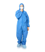 Load image into Gallery viewer, Disposable Coveralls for Men Women X Large Size Blue Hazmat Suits 1 Pack