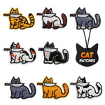Load image into Gallery viewer, Cat Patches Iron On & Sew On Set of 8 Easy Fix Embroidered Funny Patches for Hats Jackets Backpacks Jeans & Bags Cute Cat Patch Set Valentines Day Gifts for Animal Lovers and DIY Decor