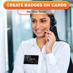Load image into Gallery viewer, 100 Pcs Metal Business Cards for Laser Engraving – Metal Business Card Blanks in Black Colour 0.008 Thick Compact 3.39 x 2.13 – Wide Use for VIP Membership Industrial Use Personalized Gifts