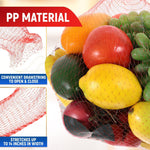 Load image into Gallery viewer, Vegetables Storage Mesh Bag for Fridge 200Pcs 13.7 IN Drawstring Mesh Bag Produce Bags Reusable Washable Onion Storage Tote Bag Farmers Market Bag Fruit Bags Grocery Bag Shopping Bag Onion Netting