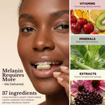 Load image into Gallery viewer, Black Queen Women's Wellness Formula with 37 Active Ingredients Daily Multivitamin for Women Hormone Balance Energy Vitamins for Women Biotin Supplement for Hair Skin and Nails Vitamins