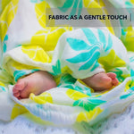 Load image into Gallery viewer, Muslin Swaddle Blanket Large 47 x47 Pineapple Print Super Soft Breathable Bamboo Cotton for Newborn Infant Baby Receiving Swaddling Blanket Wrap Boys Girls