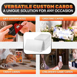 Load image into Gallery viewer, 100 Pcs Sublimation Business Card Blanks – Double Sided Aluminum Alloy Cards Pearl Color Thin & Smooth Sublimation Blanks for Printing & Personalization