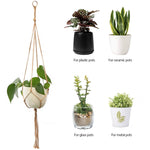 Load image into Gallery viewer, Macrame Plant Hanger Vintage Rope Basket Outdoor Pot Holder Flower Garden 4 Pack