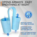 Load image into Gallery viewer, Nasal Dilators Anti Snoring Nose Vents 8 Pairs 4 Sizes Snore Stopper to Help Reduce Snoring from Nasal Congestion Opens Nostrils for Easier Breathing Deviated Septum Support