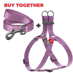 Load image into Gallery viewer, Purple Cotton Dog Harness Eco Friendly Dog Harness for Small Dogs S Size