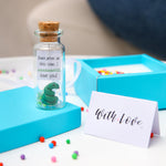 Load image into Gallery viewer, Anniversary Present for Her & Him Valentines Day Romantic Gift to Boyfriend Girlfriend Message I Love You Gifts Wife Husband (Snake I Sssssstill Love You In Teal Gift Box)