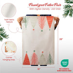 Load image into Gallery viewer, The Fine Living Co. 100% Cotton Merry Christmas Printed Kitchen Towels Dish Towels for Drying Dishes Kitchen Hand Towels Tea Towels Dish Towels for Kitchen Set of 2 18”x28” (Cherry Red & Green)