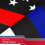 Load image into Gallery viewer, Thin Red and Thin Blue Line Flag 150D Printed Polyester 3x5 Ft