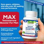 Load image into Gallery viewer, Testosterone Booster for Men over 50, Max Male Test Enhancing Pill, Libido Muscle Growth Super Workout Energy Supplement, Tongkat Ali, Tribulus, Maca Root, Horny Goat Weed, DHEA, Boron 90 Capsules