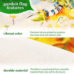 Load image into Gallery viewer, G128 Combo Pack: Garden Flag Stand Black 36 in x 16 in & Garden Flag Spring Decoration Welcome Bee Gnome with Honey 12x18 DoubleSided Blockout Fabric