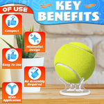 Load image into Gallery viewer, Acrylic Baseball Holder Baseball Display Stand Sturdy Transparent Design Easy to Assemble for Golf Ball Tennis Ball Softball Suitable for Home & Office Display